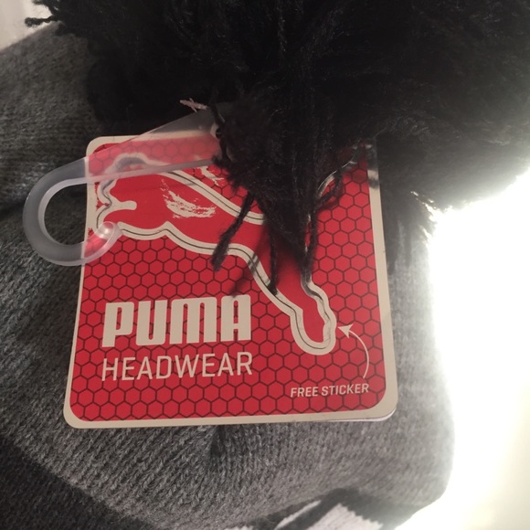 Puma Skull Cap Hat Beanie Black White - Picture 5 of 5